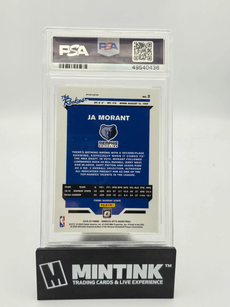 2019 Panini Donruss Optic The Rookies Holo Ja Morant #2 PSA 10 