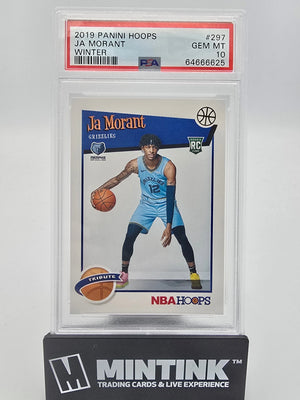 2019 Panini NBA Hoops Ja Morant RC Rookie Winter PSA 10 