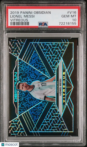 2019 Panini Obsidian Vitreous Lionel Messi PSA 10 /135 