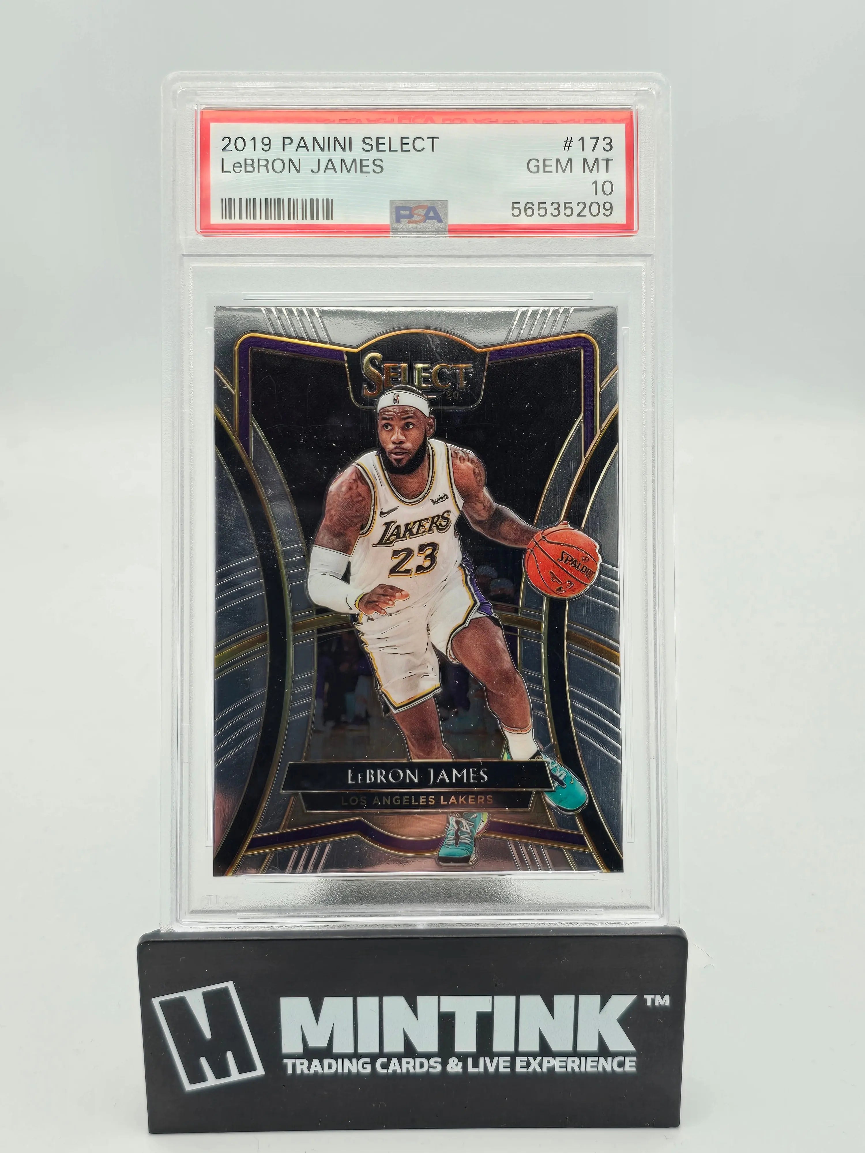 2019 Panini Select Basketball LeBron James PSA 10 #173 