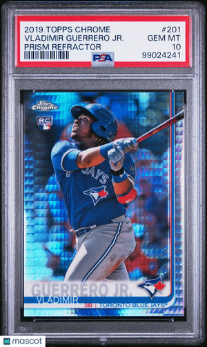 2019 Topps Chrome Vladimir Guerrero JR. RC Rookie Prism Refractor PSA 10 