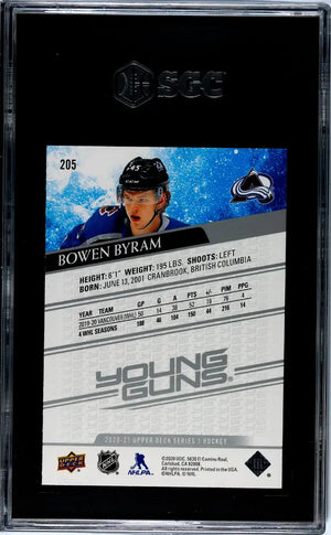 2020--21 Upper Deck Series 1 Hockey Bowen Byram Young Guns RC SGC 9.5 