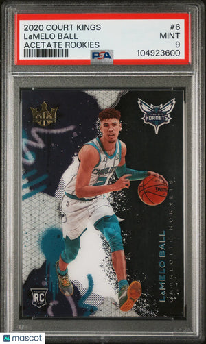 2020 Panini Court Kings Acetate Rookies Lamelo Ball RC Rookie PSA 9 