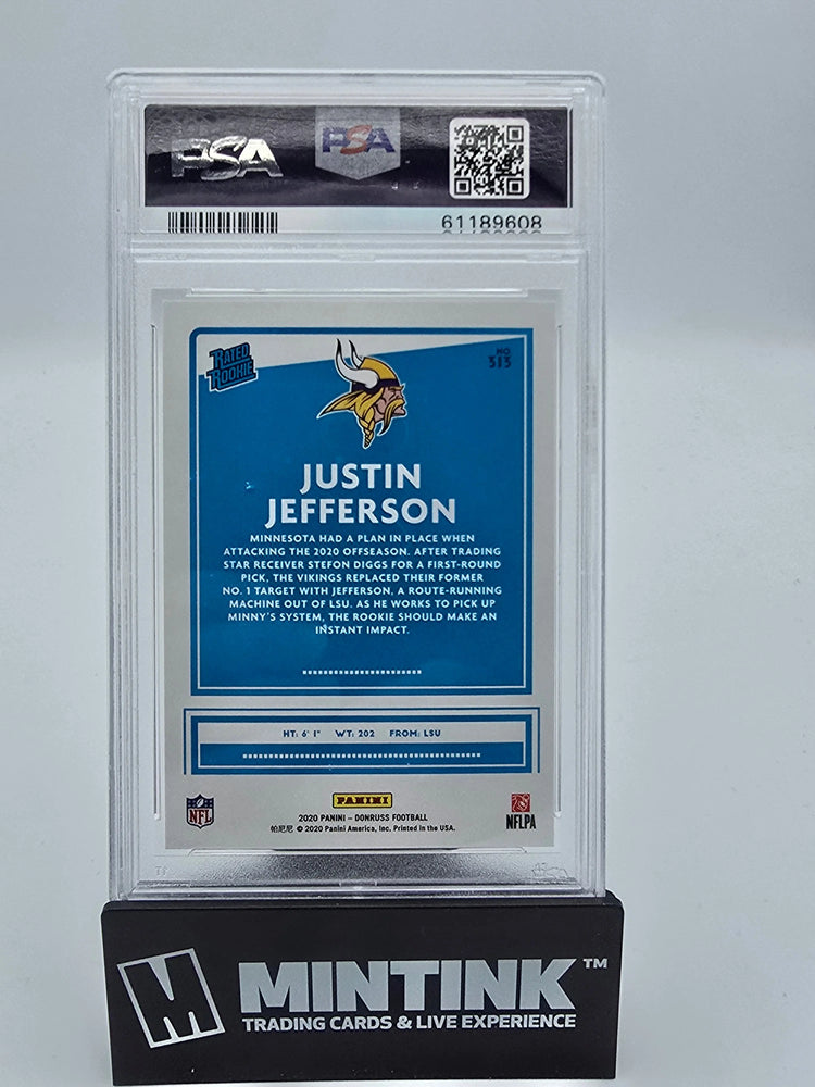 2020 Panini Donruss Justin Jefferson #313 PSA 10 