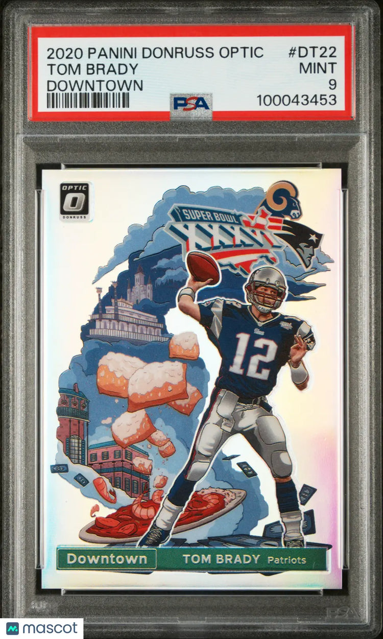 2020 Panini Donruss Optic Downtown Tom Brady PSA 9 #DT-22 