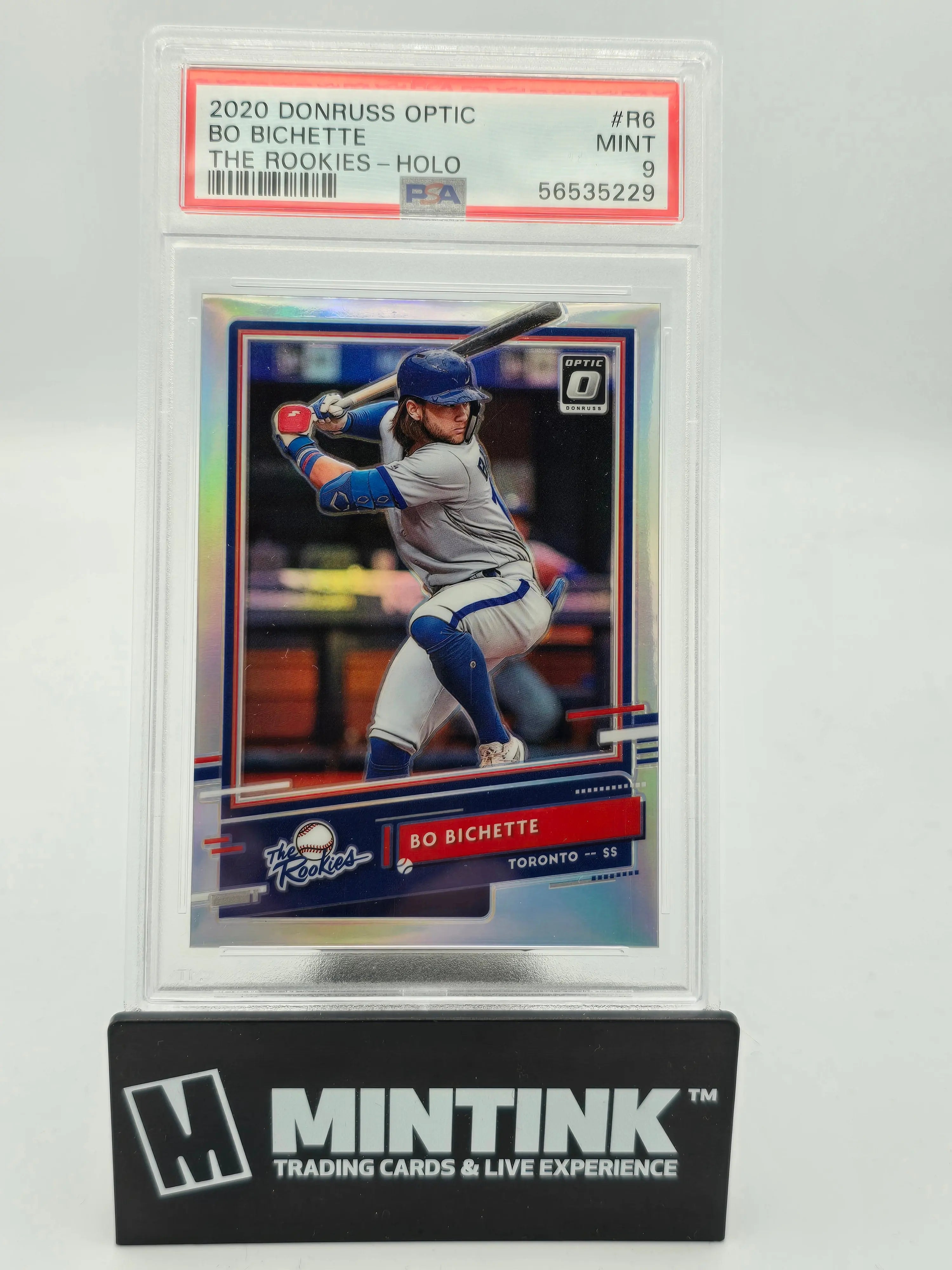 2020 Panini Donruss Optic The Rookies Holo Bo Bichette PSA 9 