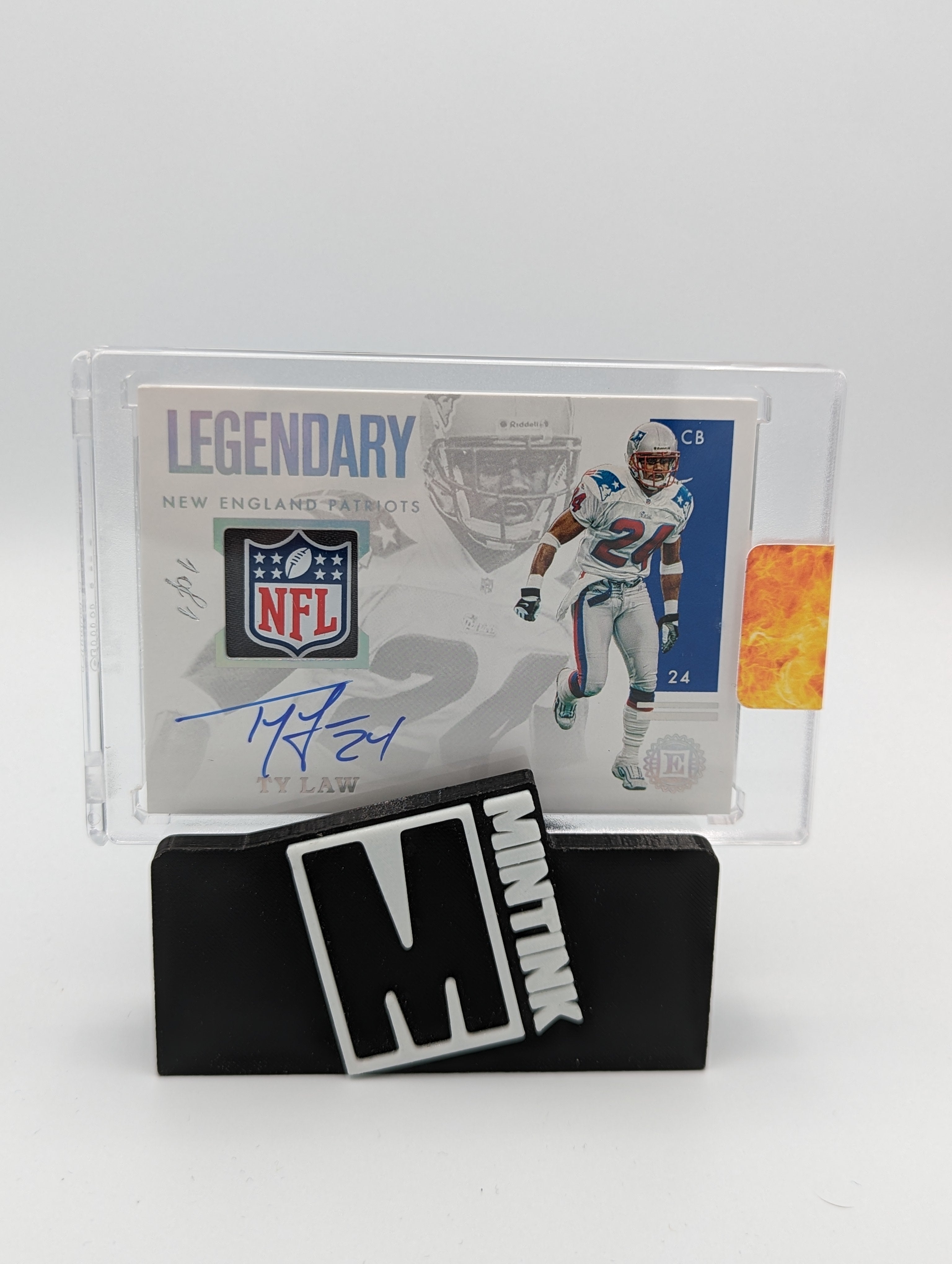 2020 Panini Encased Football Ty Law (Sb) Legendary Nfl Shield Auto 1/1  #Lss-Tl 1