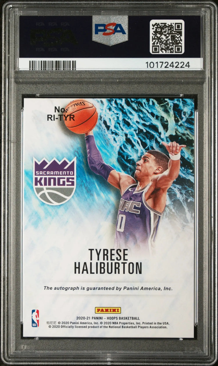 2020 Panini Hoops Rookie Ink Auto Tyrese Haliburton PSA 9 