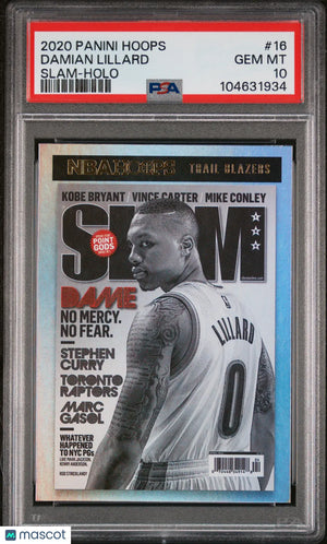 2020 Panini Hoops Slam Damian Lillard Holo PSA 10 