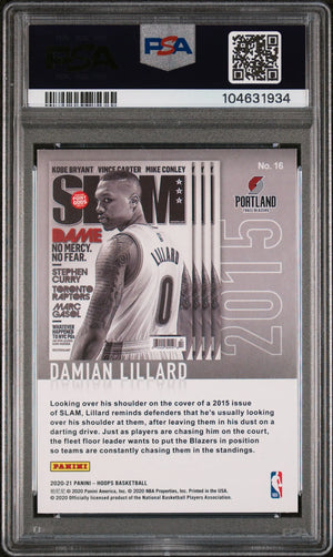 2020 Panini Hoops Slam Damian Lillard Holo PSA 10 