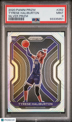 2020 Panini Prizm Basketball Tyrese Haliburton RC Rookie Silver Prizm PSA 9 