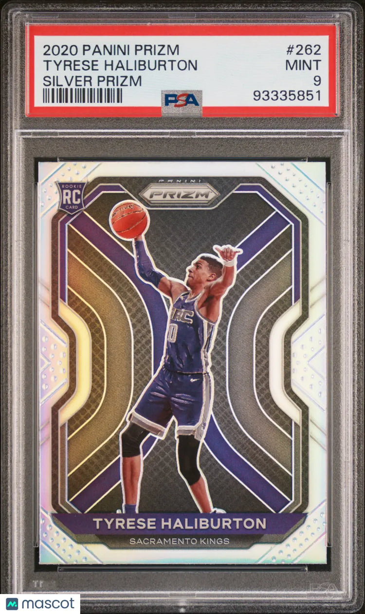 2020 Panini Prizm Basketball Tyrese Haliburton RC Rookie Silver Prizm PSA 9 