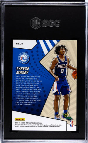 2020 Panini Revolution Basketball Tyrese Maxey Rookie Revolution SGC 10 