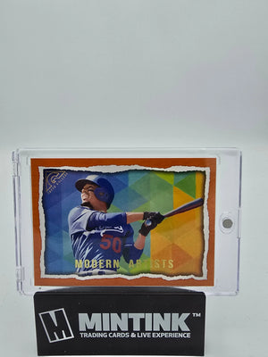 2020 Topps Baseball Mookie Betts Orange Modern Artists By: Kevin Graham /25 #MP-26 