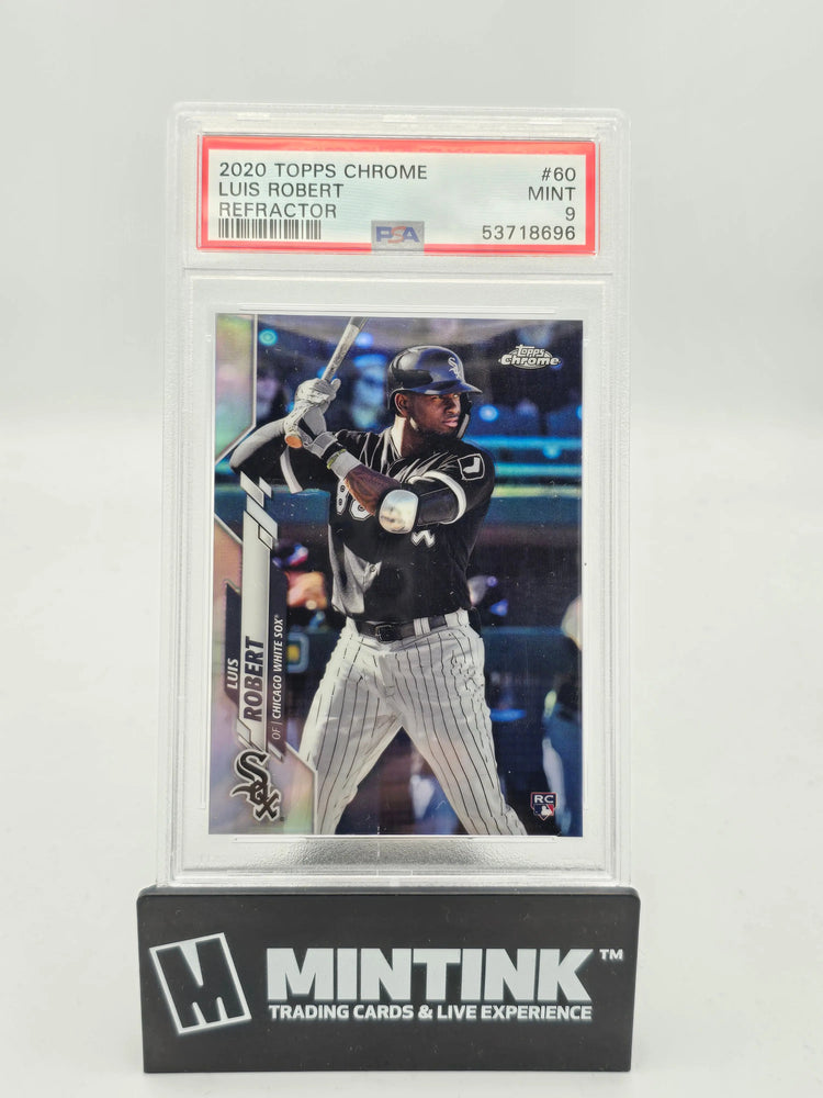 2020 Topps Chrome Baseball Luis Robert RC Rookie Refractor PSA 9 #60 