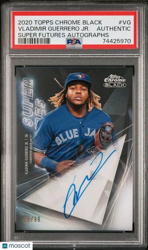 2020 Topps Chrome Black Super Futures Auto Vladimir Guerrero JR. PSA Auth. /99 