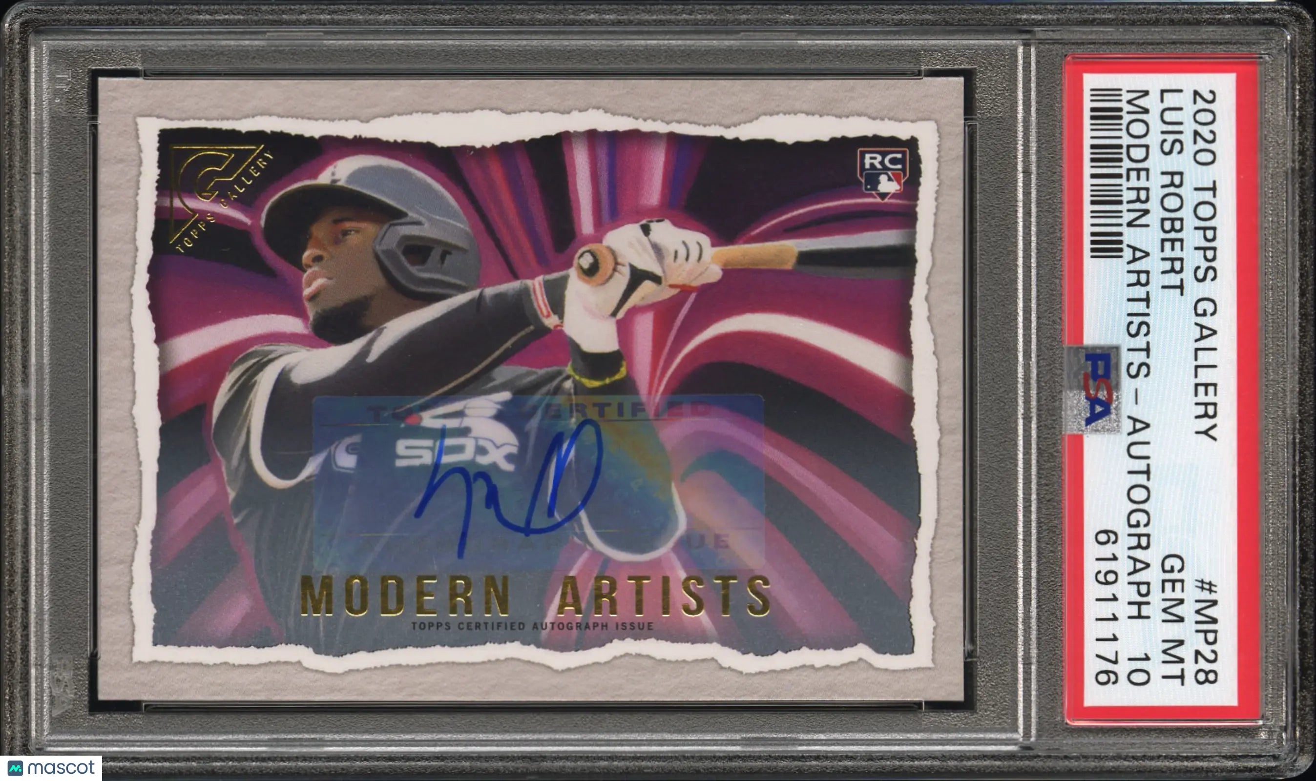 2020 Topps Gallery Baseball Modern Artists Luis Robert Autograph PSA 10 /25 