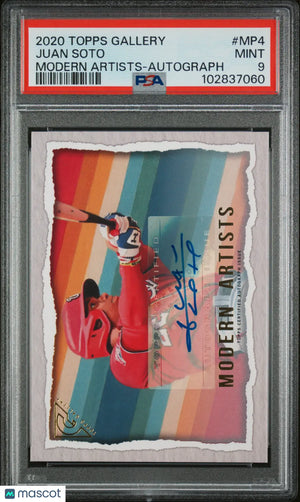 2020 Topps Gallery Modern Artists Auto Autograph Juan Soto PSA 9 /25 