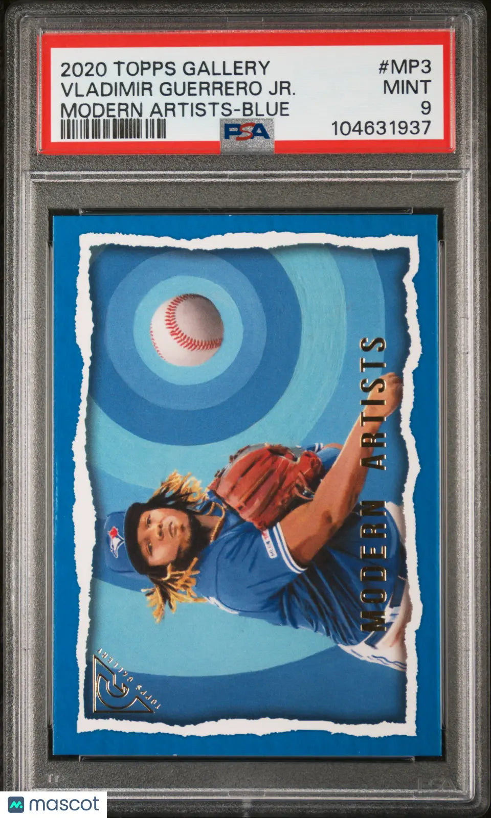 2020 Topps Gallery Modern Artists Blue Vladimir Guerrero JR. PSA 9 /99 