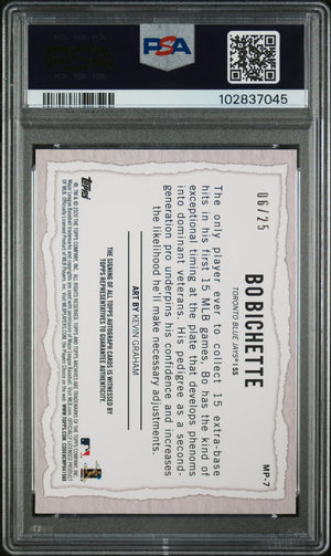 2020 Topps Gallery Modern Artists Bo Bichette RC Rookie Auto PSA 9 /25 