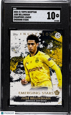 2020 Topps Inception Champions League Jude Bellingham Emerging Stars SGC 10 