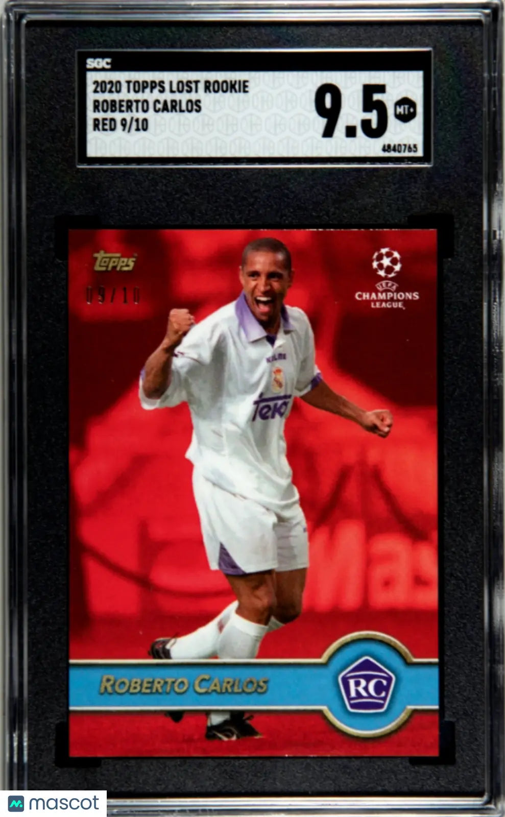 2020 Topps Lost Rookies Red Roberto Carlos RC Rookie SGC 9.5 /10 