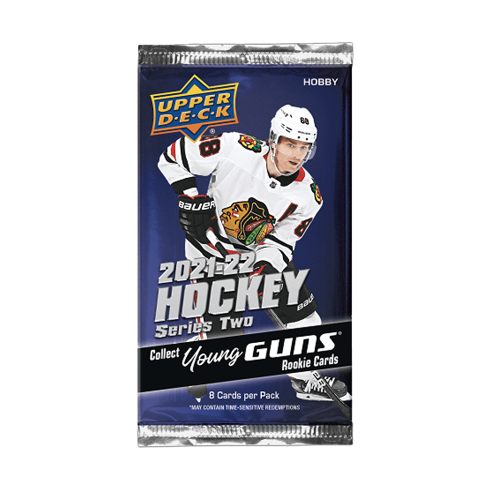 2021-22 Upper Deck Series 2 Hockey Hobby Pack (Single Pack Sales) 1