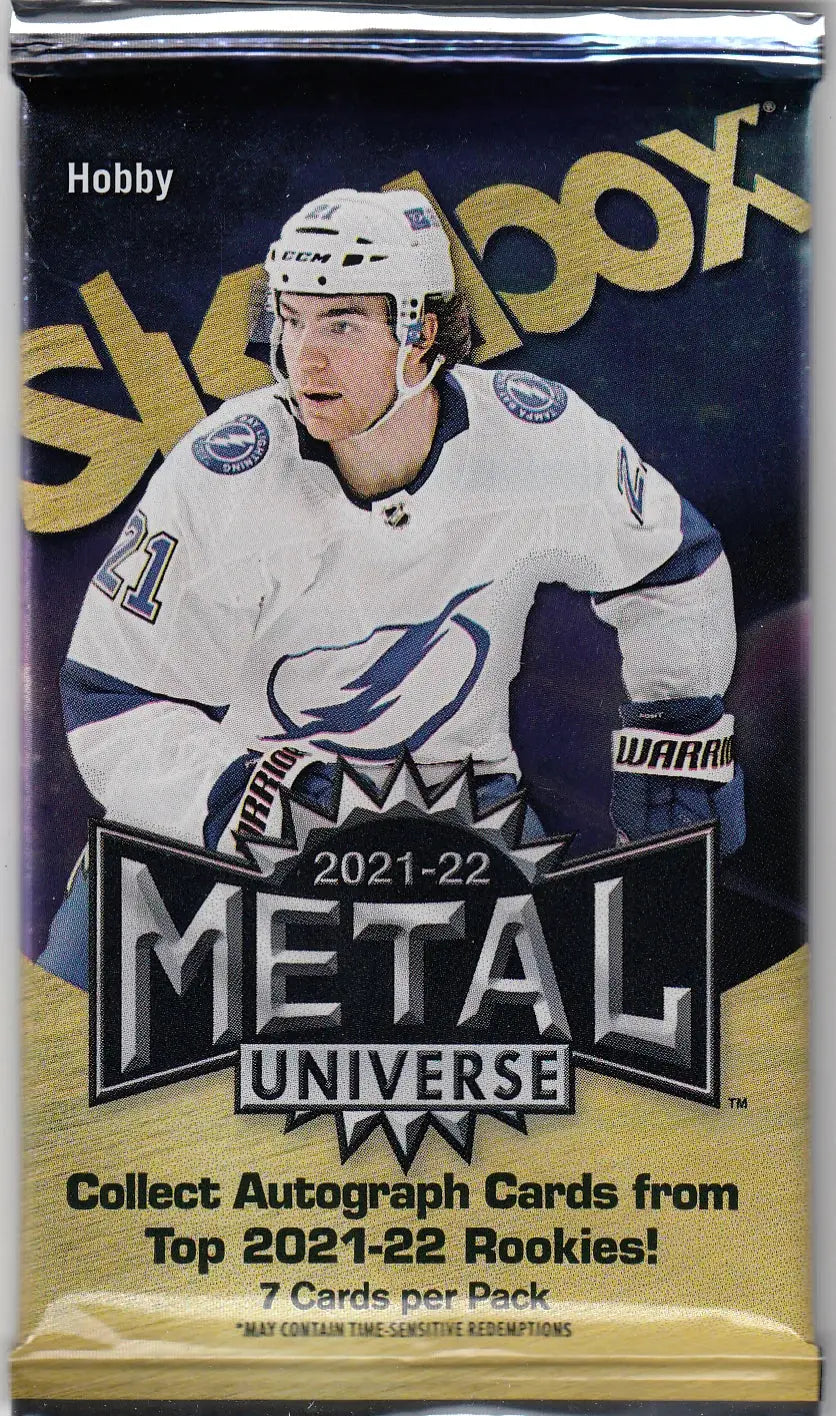 2021-22 Upper Deck Skybox Metal Universe Hockey Hobby Pack (Single Pack Sales) 