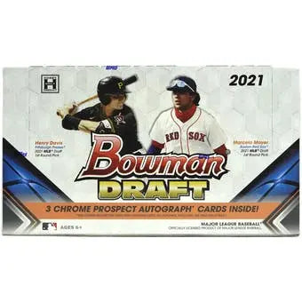 2021 BOWMAN DRAFT BASEBALL HOBBY BOX 