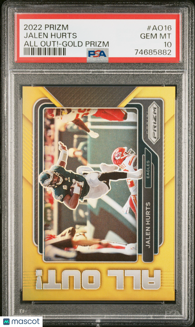 2022 Panini Prizm All Out Jalen Hurts Psa 10 Gold 06 10 Ao 16 Copy 3