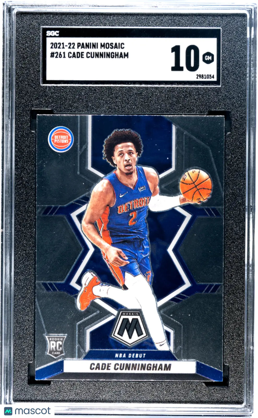 2021 Panini Mosaic Basketball Cade Cunningham RC Rookie SGC 10 