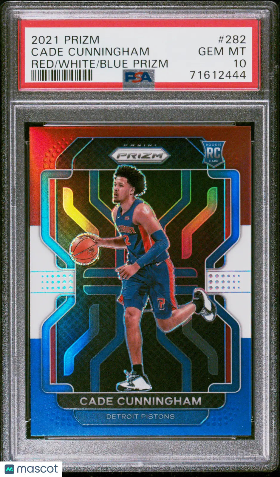 2021 Panini Prizm Cade Cunningham RC Rookie Red White Blue Prizm PSA 10 