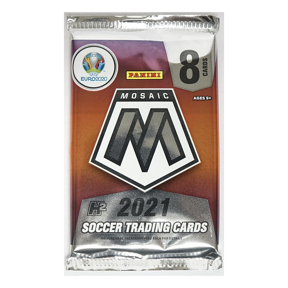 2021 Panini Soccer Mosaic Euro H2 Hobby Pack (Single Pack Sales)