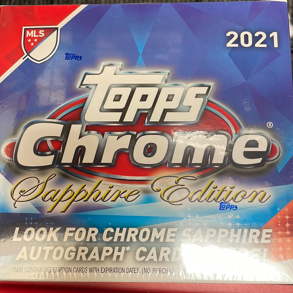 2021 Topps Chrome Sapphire Edition Soccer Hobby Box 1