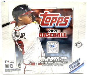 2021 Topps Update Series Baseball Hobby Jumbo Box 10 Packs Per Box 46 Cards Pack 1