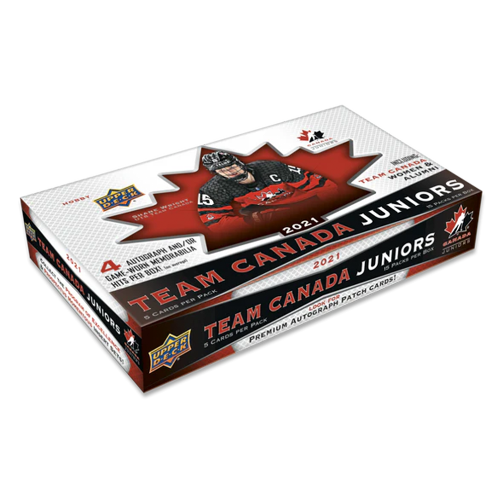 2021 Upper Deck Team Canada World Juniors Hockey Hobby Box 1