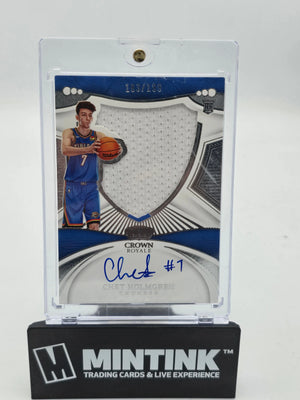 2022-23 Crown Royale Basketball Chet Holmgren RC Silhouettes Auto 