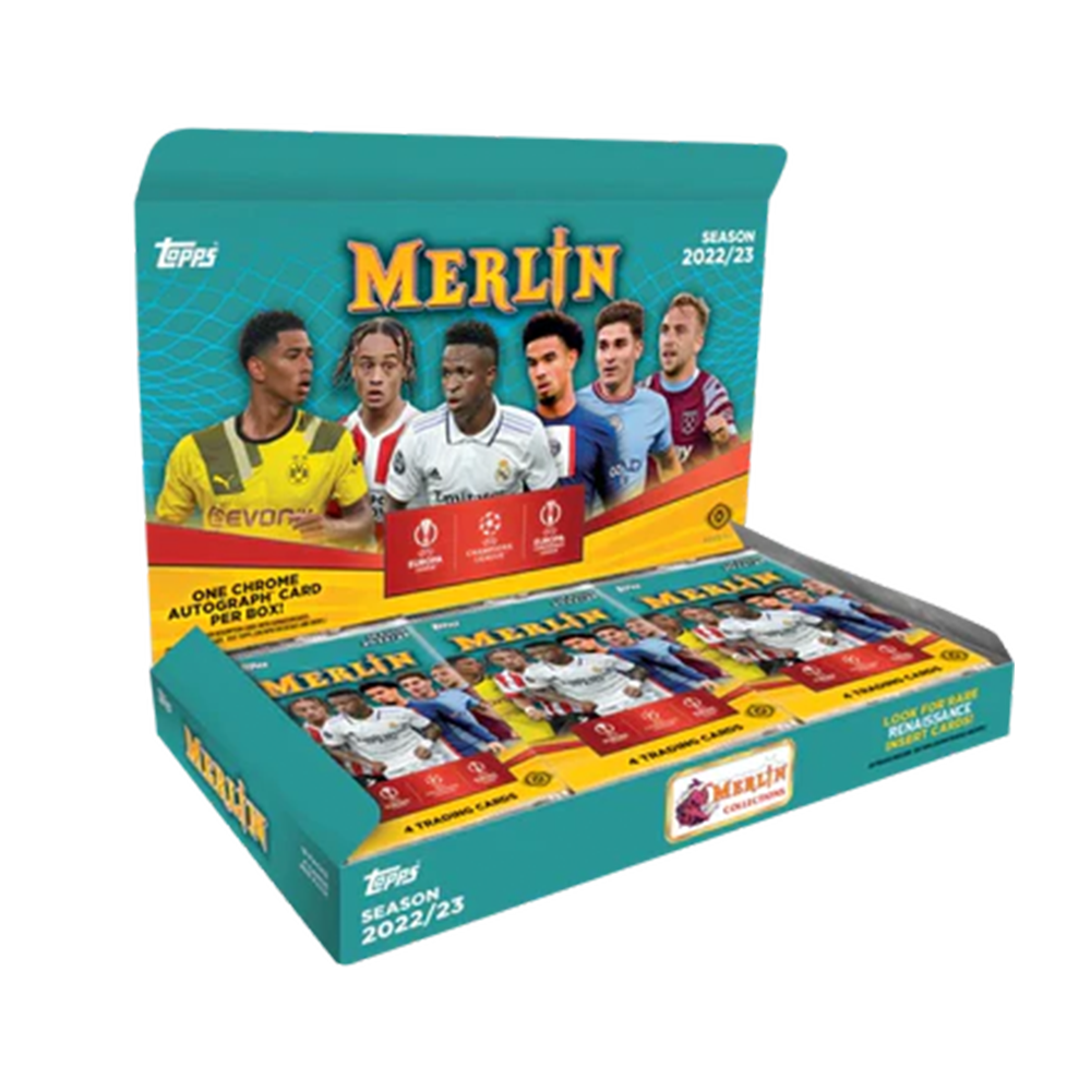 2022-23 Topps UEFA Club Competitions Merlin Chrome Soccer Hobby Box