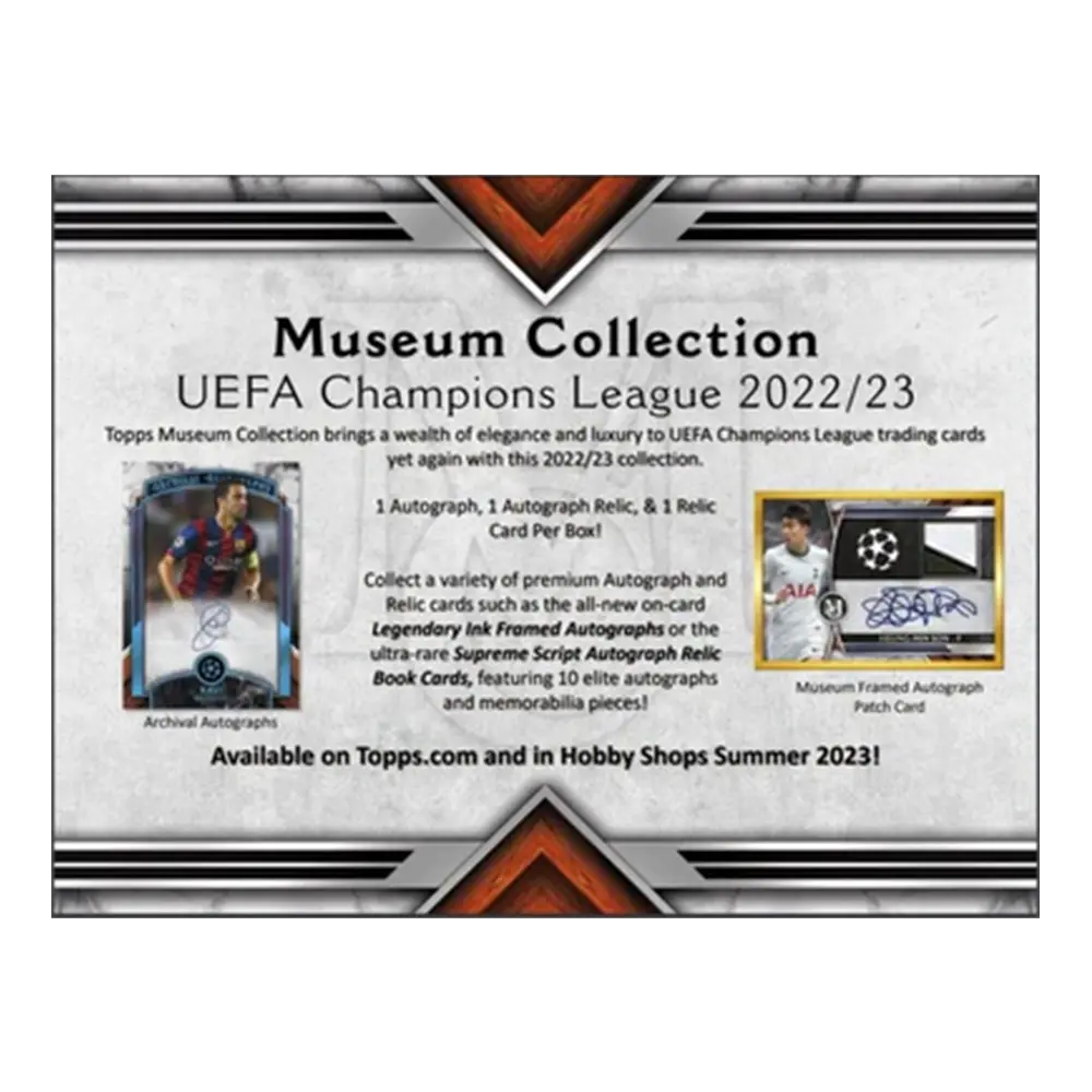 2022-23 Topps Uefa Champions League Museum Collection Soccer Hobby Box 