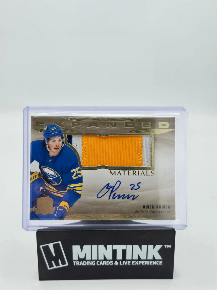 2022-23 UD The Cup Hockey Owen Power Gold Foil Expanded Materials Auto /49 