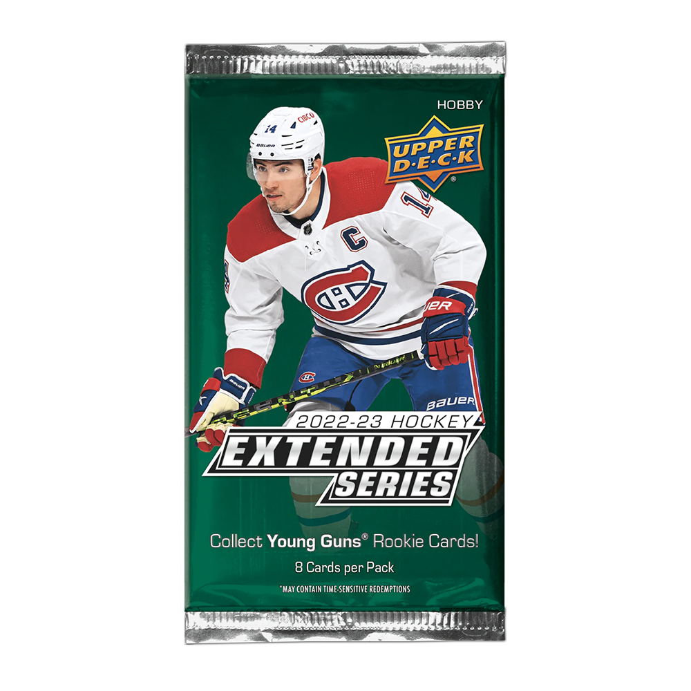 2022-23 Upper Deck Extended Series Hockey Hobby Pack (Single Pack Sales)