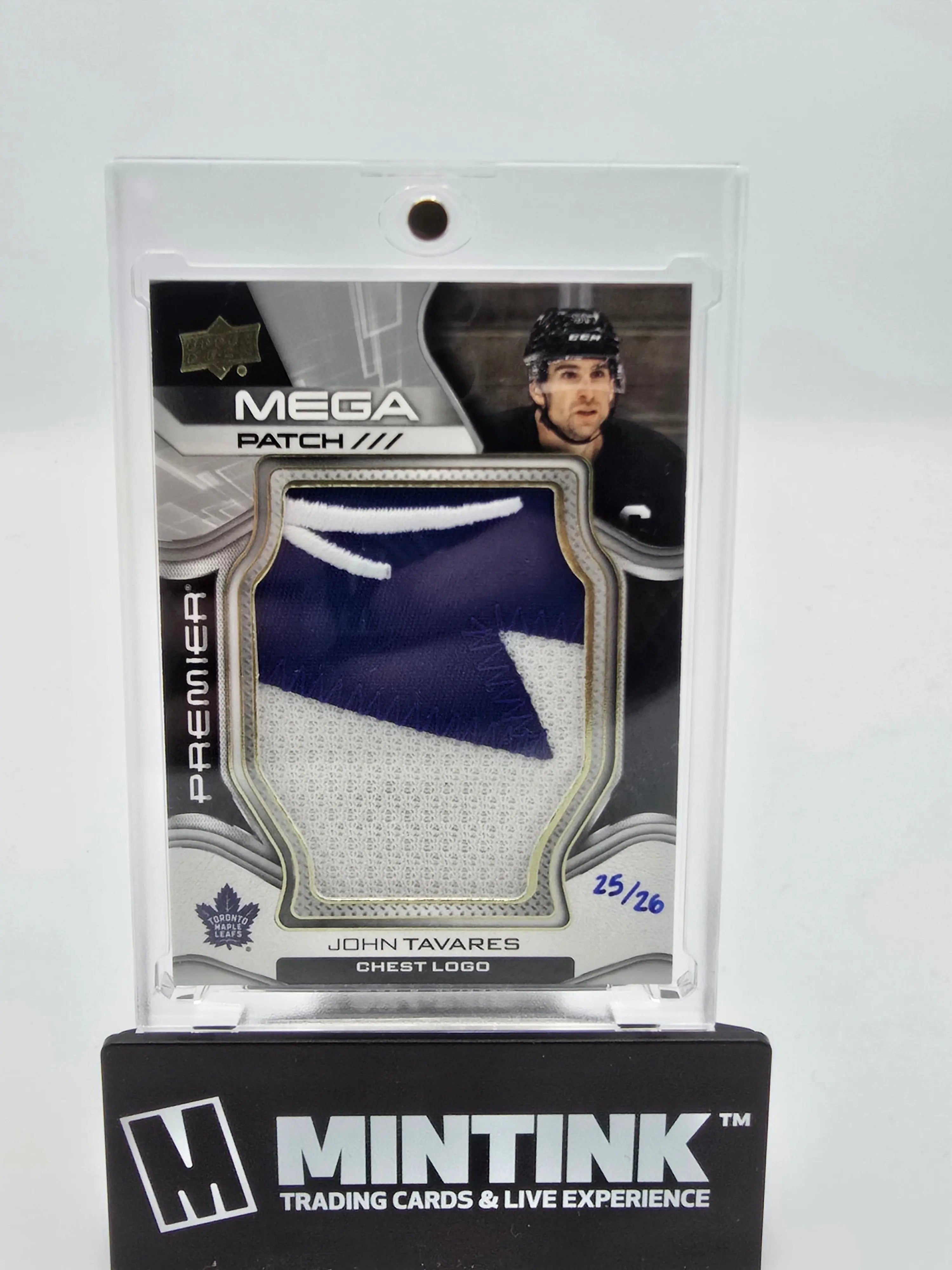 2022-23 Upper Deck Premier Hockey John Tavares Premier Mega Patch Chest Logo /26 