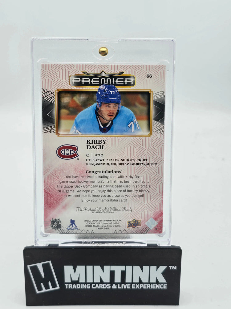 2022-23 Upper Deck Premier Hockey Kirby Dach Red Gold Foil Lace /5 