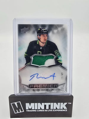 2022-23 Upper Deck Premier Hockey Roope Hintz Premier Patch Autograph /49 