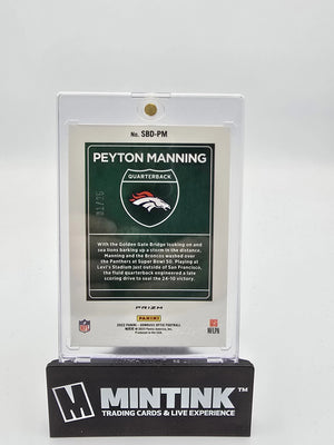 2022 Panini Donruss Optic Football Peyton Manning Black Pandora Downtown! 01/25 