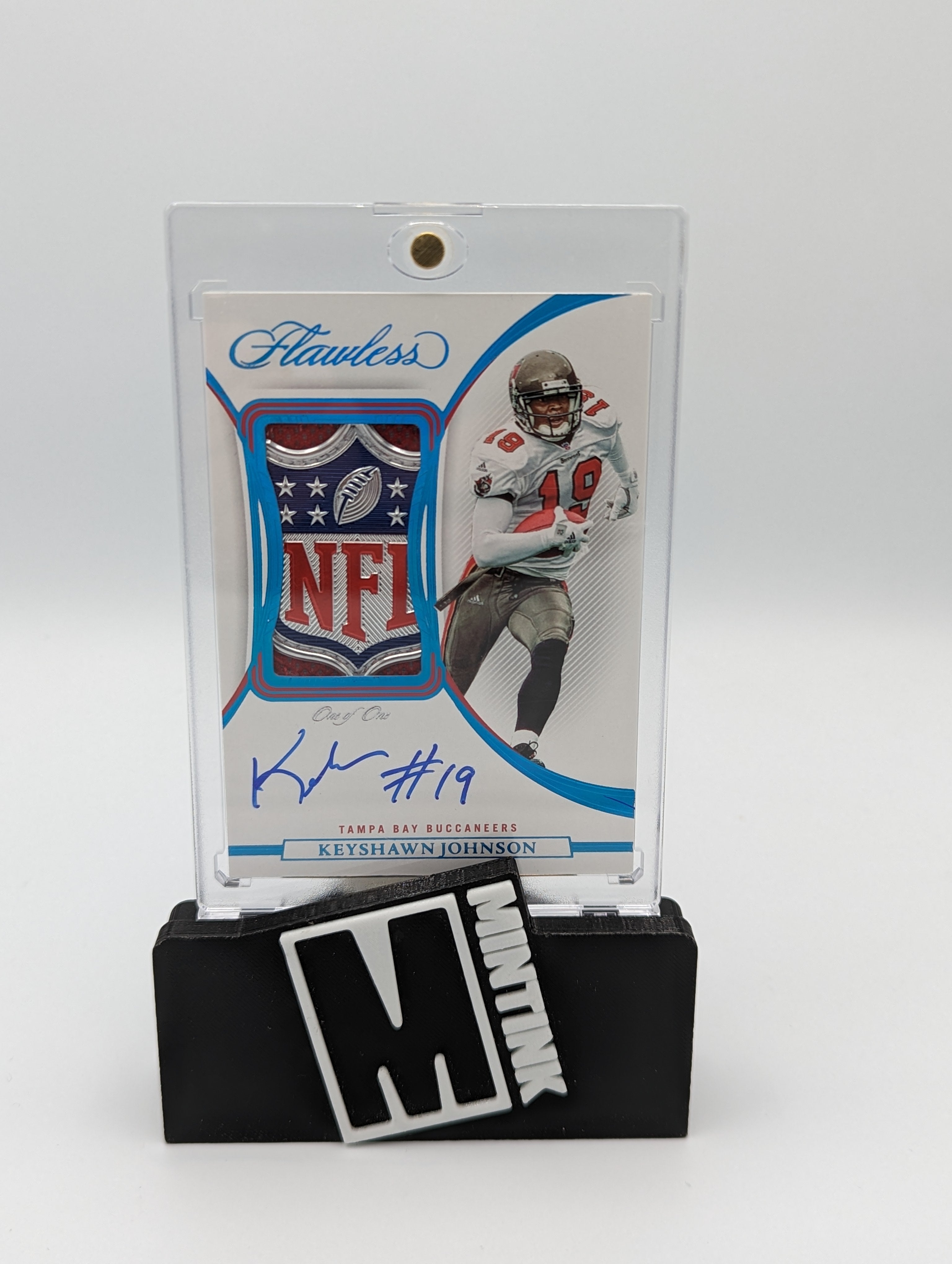 2022 Panini Flawless Keyshawn Johnson Nfl Shield Autograph  One Of One #Pa-Kj 1