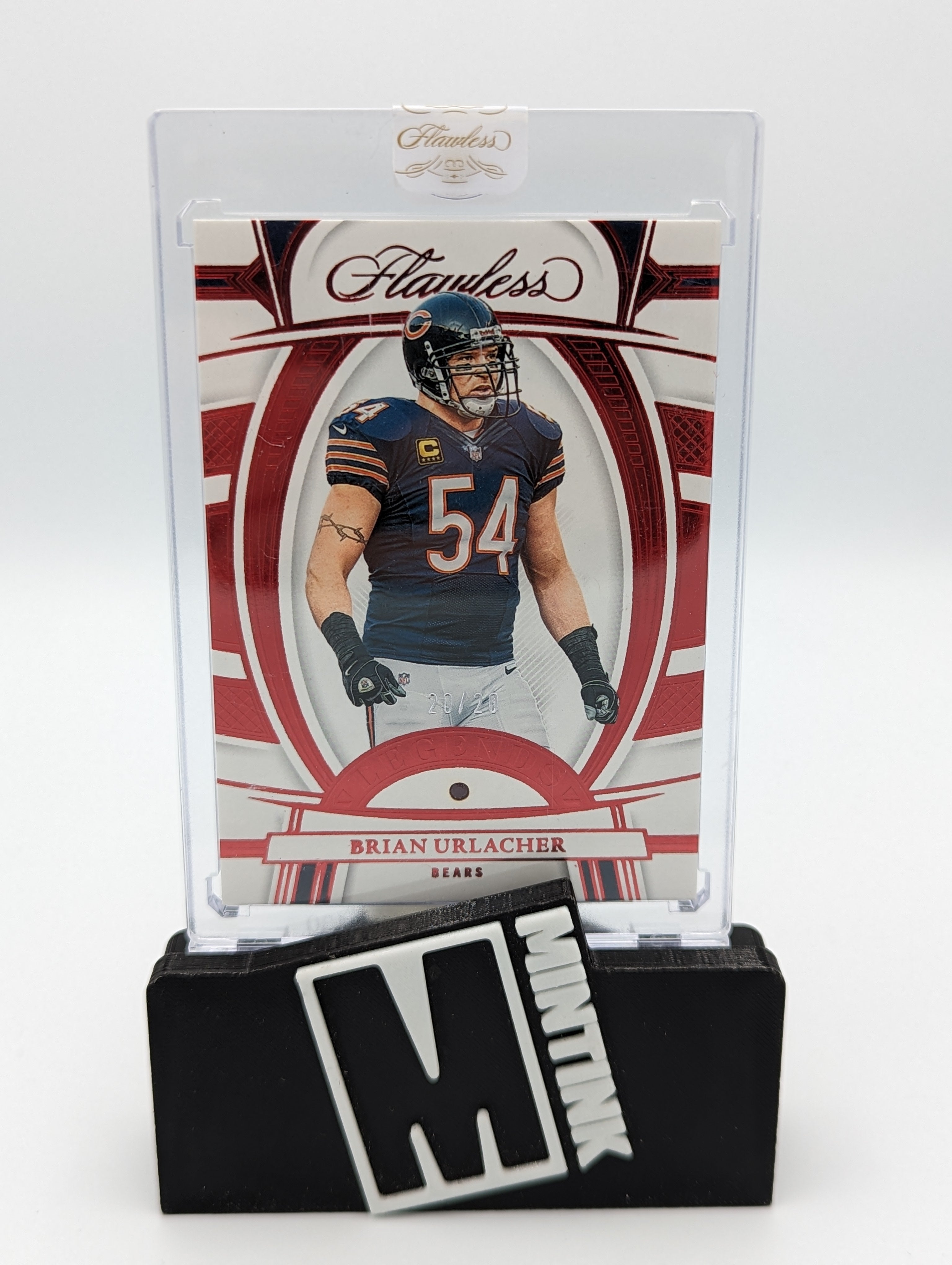 2022 Panini Flawless Legends Brain Urlacher Ruby 20/20 #87 1