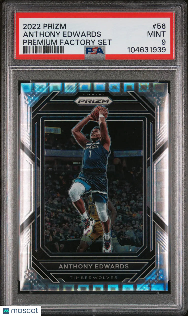 2022 Panini Prizm Anthony Edwards Premium Factory Set PSA 9 /150 