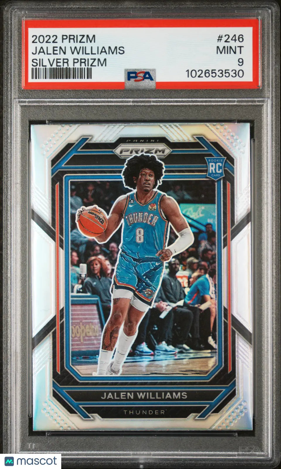 2022 Panini Prizm Basketball Jalen Williams RC Rookie Silver Prizm PSA 9 