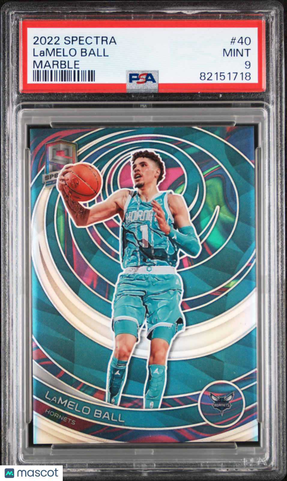 2022 Panini Spectra Psa 9 Lamelo Ball Marble 2/5 #40 1